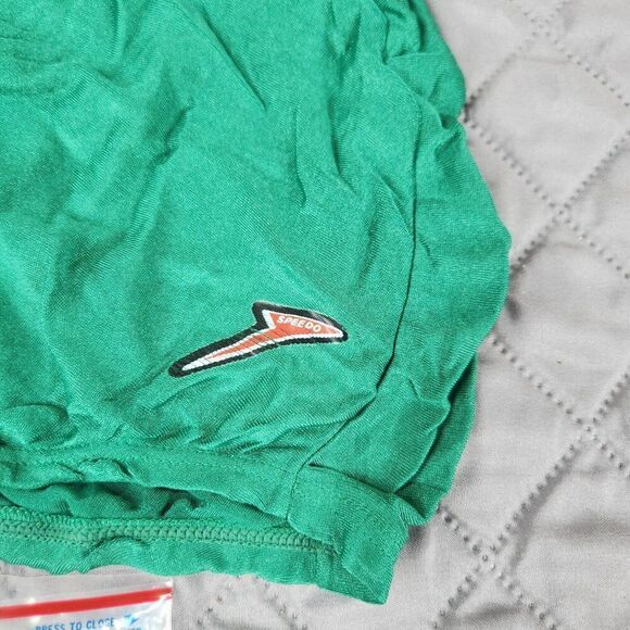 Vintage Speedo Lycra Swim Cap Kelly Green With Logo & Original Packaging - Picture 3 of 3
